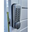 PUSH BUTTON on 1 SIDE - SECURITY LOCK - Black or Silver or White locks