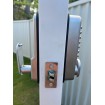 PUSH BUTTON on 1 SIDE - SECURITY LOCK - Black or Silver or White locks