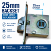 PUSH BUTTON on 1 SIDE - SECURITY LOCK - White locks