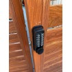 PUSH BUTTON on 1 SIDE - SECURITY LOCK - Black or Silver or White locks