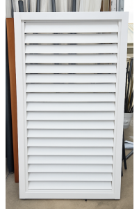 White Horizontal LOUVRE Gates -  Using 65mm Louvres - 48 Hours Turnaround