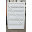 White Horizontal LOUVRE Gates -  Using 65mm Louvres - 48 Hours Turnaround