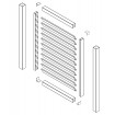 Horizontal LOUVRE Gates -  SQM Guide - 100mm slats - 48 Hours Turnaround
