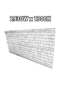 Weld Mesh Fence Arc 1300Hx2930mmW Black Fencing weldmesh Security Pet 
