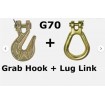 Drag Recovery Chain 8mm x 9m Long G80 + G70 Grab hooks DELIVERED