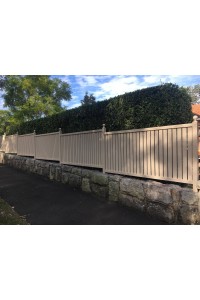 Vertical Slat Screens or Fences in Paperbark PER SQM - We cut to SIZE & DIY Hand rail