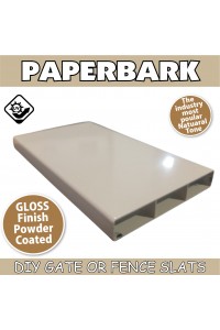 Slats in Paperbark -100x16mm - 4.8m long Slat - Bulk item & Uncut Paper Bark