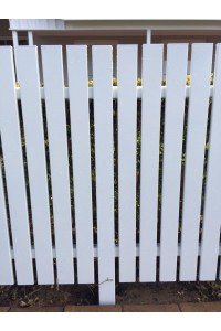Hamptons White Picket Fencing  100mm or 65mm Slats - Custom Size