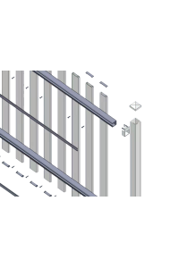 Picket Fencing 100 mm Slats - White or Black or Dark Grey Pickets Custom Size