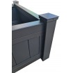 Aluminium Planter Box Custom Sizes high quality White, Grey, Black, Merbau
