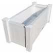 Aluminium Planter Box Custom Sizes high quality White, Grey, Black, Merbau