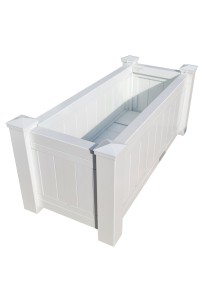 Aluminium Planter Box Custom Sizes high quality White, Grey, Black, Merbau