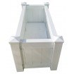 Aluminium Planter Box Custom Sizes high quality White, Grey, Black, Merbau