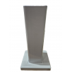 Post base Holder for concrete anchoring fits inside 76mm posts Bases Black and White