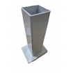 Post base Holder for concrete anchoring fits inside 76mm posts Bases Black and White