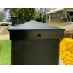 Aluminium 100mm Posts - Heavy Duty 100 x 100 x 3.5mm - Per Metre with Alloy cap Post 100x100