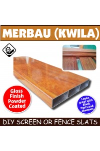 Slats in Merbau -100x16mm - 4.8m long Slat - Bulk item & Uncut