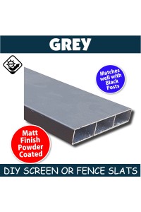 Slats in Dark Grey Monument -100x16mm - 4.8m long Slat - Bulk item & Uncut