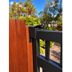 Slat Sliding Gate Roller Kit - Black and 7m Track