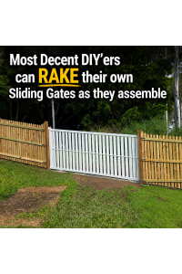 VERTICAL RAKED Sliding Slat Gate VERTICAL GATES SLATS  - SQM Guide