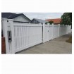 Black & White Sliding Slat Gate VERTICAL GATES SLATS - Made to Measure from Slats - SQM PRICE