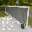 Sliding Slat Gate VERTICAL SLATS - Made to Measure from Slats - SQM PRICE Gates