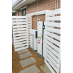 Solar Battery Covers - Slatted - White Aluminum - Roof & Door Options - See SQM Guide