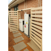 Solar Battery Covers - Slatted - White Aluminum - Roof & Door Options - See SQM Guide