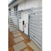 Solar Battery Covers - Slatted - White Aluminum - Roof & Door Options - See SQM Guide