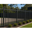 Black Square Top Security Fencing - Custom sizes - Square top 