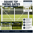 Square Top Security Bar Gates - Custom sizes -  SQM  Guide