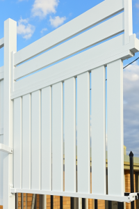 White Hamptons Vertical with Horizontal Tops - Fence & Gates - SQM Guide