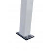 Post base or Header beam drop post Bracket for 50x50mm Posts in  WHITE