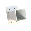 Post base or Header beam drop post Bracket for 50x50mm Posts in  WHITE