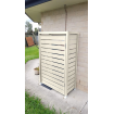 Solar Battery Covers - Slatted - White Aluminum - Roof & Door Options - See SQM Guide