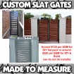 Entrance Gate Set 3600 x 1800mm for Driveways Home Modern Style - CM05 Gloss Black