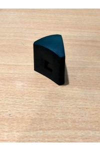 50x Black Triangular Star Picket Caps