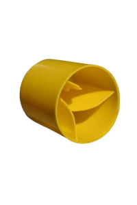50x Yellow Round Star Picket Caps