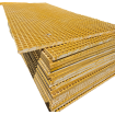 FRP Walkway Grating Anti Slip Resin Fiberglass 2440mm x 1220mm 30x30 Yellow Grit
