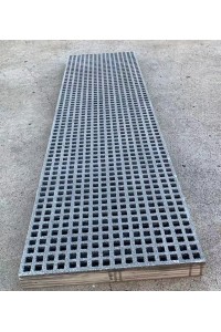 FRP Walkway or Stair Treads PICKUP PRICE Anti Slip Resin Fiberglass 1220mm x 310mm 12x12 GREY Grit Stairs