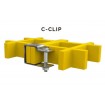 6x C-Clips for FRP Walkway Grates C-Clip 