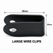 Wire Mesh Clip x100 - Fencing U Clip BLACK Stainless clips