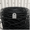 Wire Mesh Clip x100 - Fencing U Clip BLACK Stainless clips