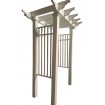 Entrance Arbour *DELIVERED* in White Polymer – Hamptons Look – Garden Arbor PVC