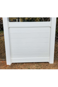 Polymer HORIZONTAL T&G Slat Fence - All Custom Sizes in PVC - SQM Guide