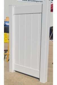 Polymer VERTICAL T&G Slat SWING GATES - All Custom Sizes in PVC - SQM Guide