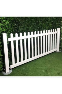 Picket Fence 1740 wide x 990 high **Delivered** Temporary PVC Polymer Event Fencing - Portable