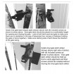 GATE LATCH White FOR PVC, POLYMER or VINYL FENCING
