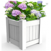 Hamptons PVC Square Planter Box