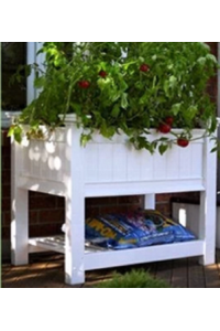 PVC Raised Planter Box with Stand